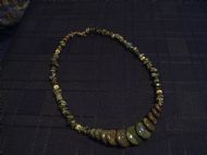 Ryolite Disc Necklace and Earrings